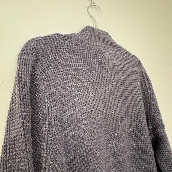 Alesbury Henley Waffle Knit Pullover Odyssey Grey Wool Blend Men's Medium NWT - Picture 6 of 9